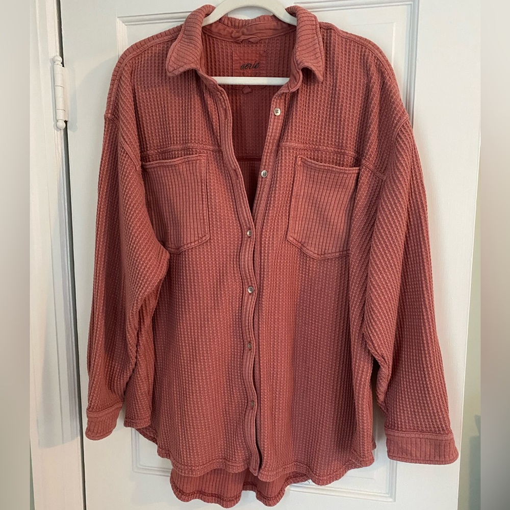 Aerie Waffle Shacket